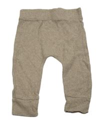 Béžové rebrované ľahké tepláky George