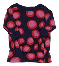 Tmavomodrá bodkovaná á tepláková tunika