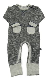 Čierno-biely melírovaný overal Minymo