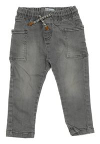 Šedé cargo rifle Vertbaudet