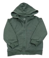 Khaki prepínaci mikina s kapucňou M&S