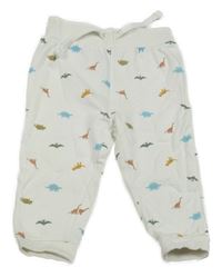 Biele tepláky s dinosaurami Ergee