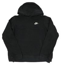 Čierna mikina s logom a kapucňou Nike