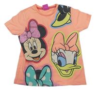Neonově růžové tričko s Minnie a Daisy Disney