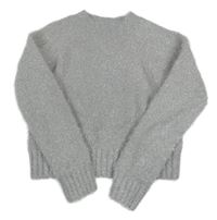 Svetlosivý trblietavý crop sveter George