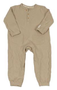 Béžový teplákový overal So Cute