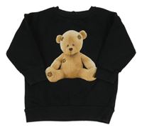 Černá mikina s medvídkem Next
