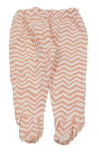 Oranžovo-bílé vzorované polodupky Tex baby