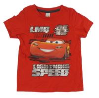 Červené tričko s potiskem - Cars zn. C&A