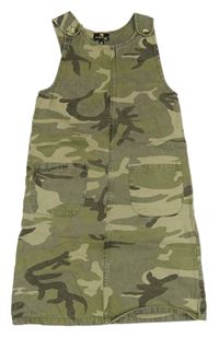 Khaki army rifľové na traké šaty