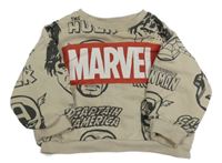 Béžová oversize mikina - Avengers Marvel