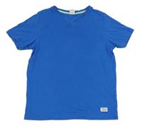 Modré tričko s nášivkou s. Oliver