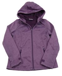 Fialová melírovaná softshellová bunda s kapucí Yigga