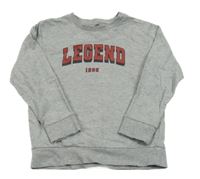 Sivá mikina s nápisom Lc waikiki