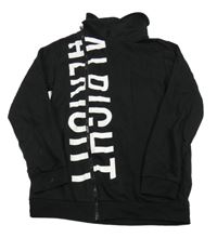 Čierna prepínaci mikina s nápisom a komínovým golierom Lc waikiki