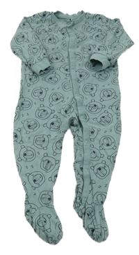 Zelenošedý overal s medveďmi Lupilu