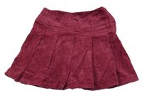 Vínová menšestrová sukňa PRIMARK