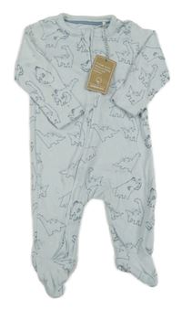 Nové - světlemodrý overal s dinosaury a mamuty Mothercare