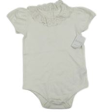 Nové - Smetanové body s límečkem s madeirou Matalan