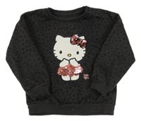 Antracitová vzorovaná mikina s Hello Kitty C&A