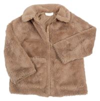 Staroružová kožušinová podšitá bunda H&M
