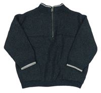 Tmavosivý sveter Zara