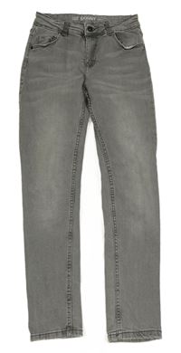 Šedé skinny rifle Denim 