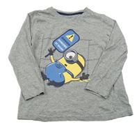 Šedé triko s Mimoněm 
