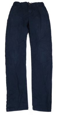 Tmavomodré plátěné chino kalhoty Hampton Republic