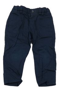 Tmavomodré plátěné chino kalhoty Mayoral