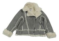 Sivý semišový zateplený krivák M&S