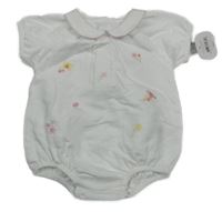 Nové - Biele polo body s kvietkami Nutmeg