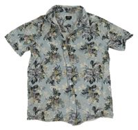 Světlemodrá květovaná košile River Island 