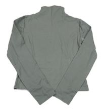 Šedé crop triko s rolákem 