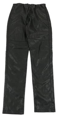 Čierne koženkové tregíny H&M