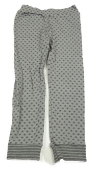 Béžovo-khaki hviezdičkované pyžamové nohavice