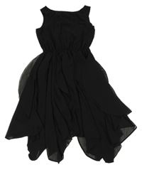 Černé šifonové šaty H&M