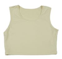 Smotanový crop top Shein