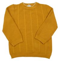 Okrový vzorovaný sveter River Island