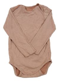 Starorůžovo-biele pruhované body C&A