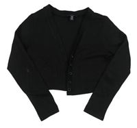 Čierny prepínaci crop sveter New Look