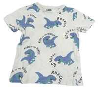 Smotanové tričko s dinosaurami H&M