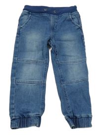 Modré cuff rifle s úpletovým pasom Lily & Dan