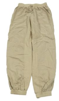 Béžové cuff nohavice s úpletovým pasom RIVER ISLAND