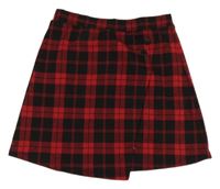 Čierno-červená kockovaná sukňa F&F