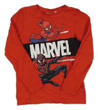 Červeno-černé triko se Spider-manem MARVEL
