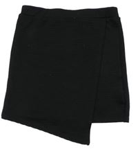 Čierna rebrovaná sukňa BIZZY