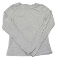 Svetlosivé melírované tričko H&M