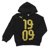 Čierna mikina s číslom a logom a kapucňou PUMA