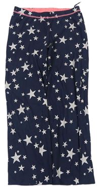 Tmavomodré pyžamové nohavice s hviezdičkami H&M